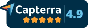 Capterra review badge