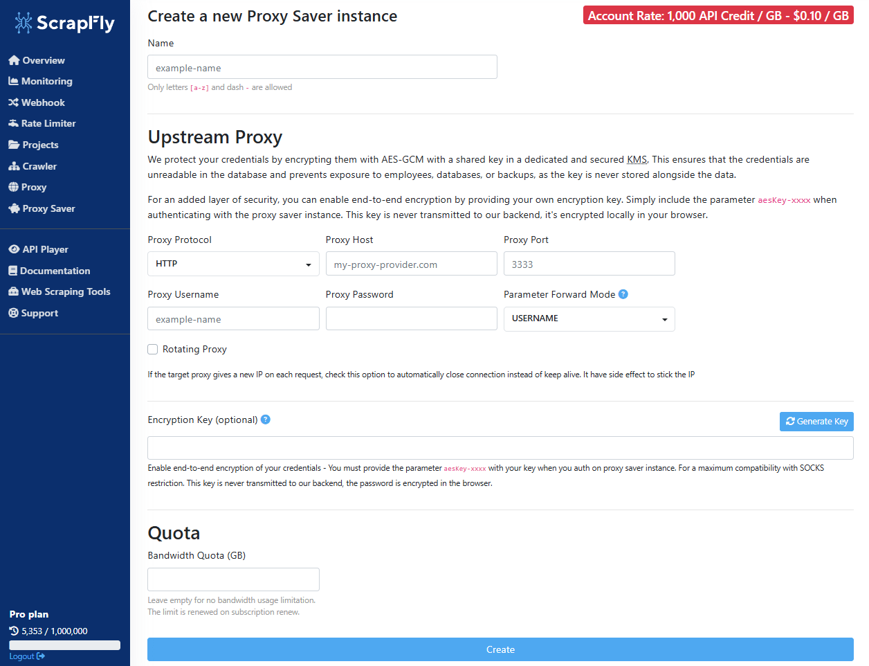 Proxy Saver Dashboard
