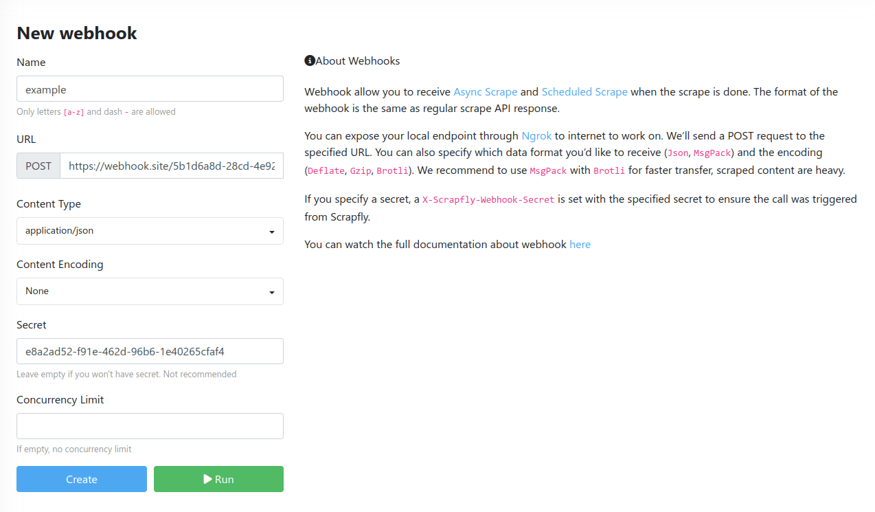 Scrapfly Crawler API | Webhook