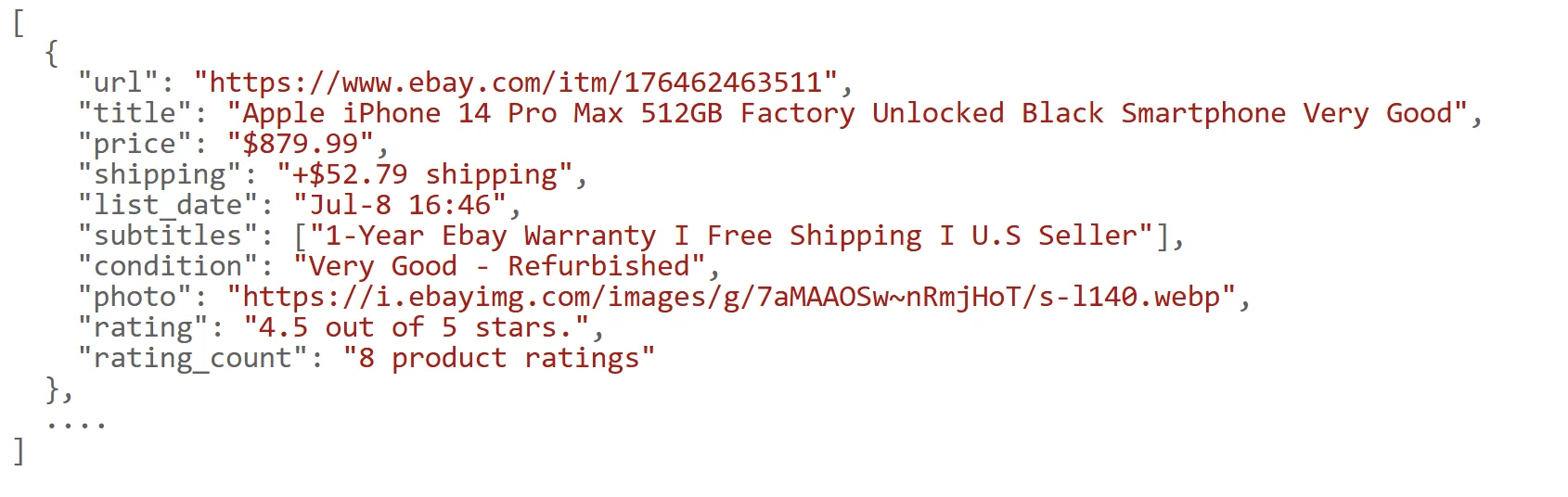 alt="ebay scraping results" width=900 height=300