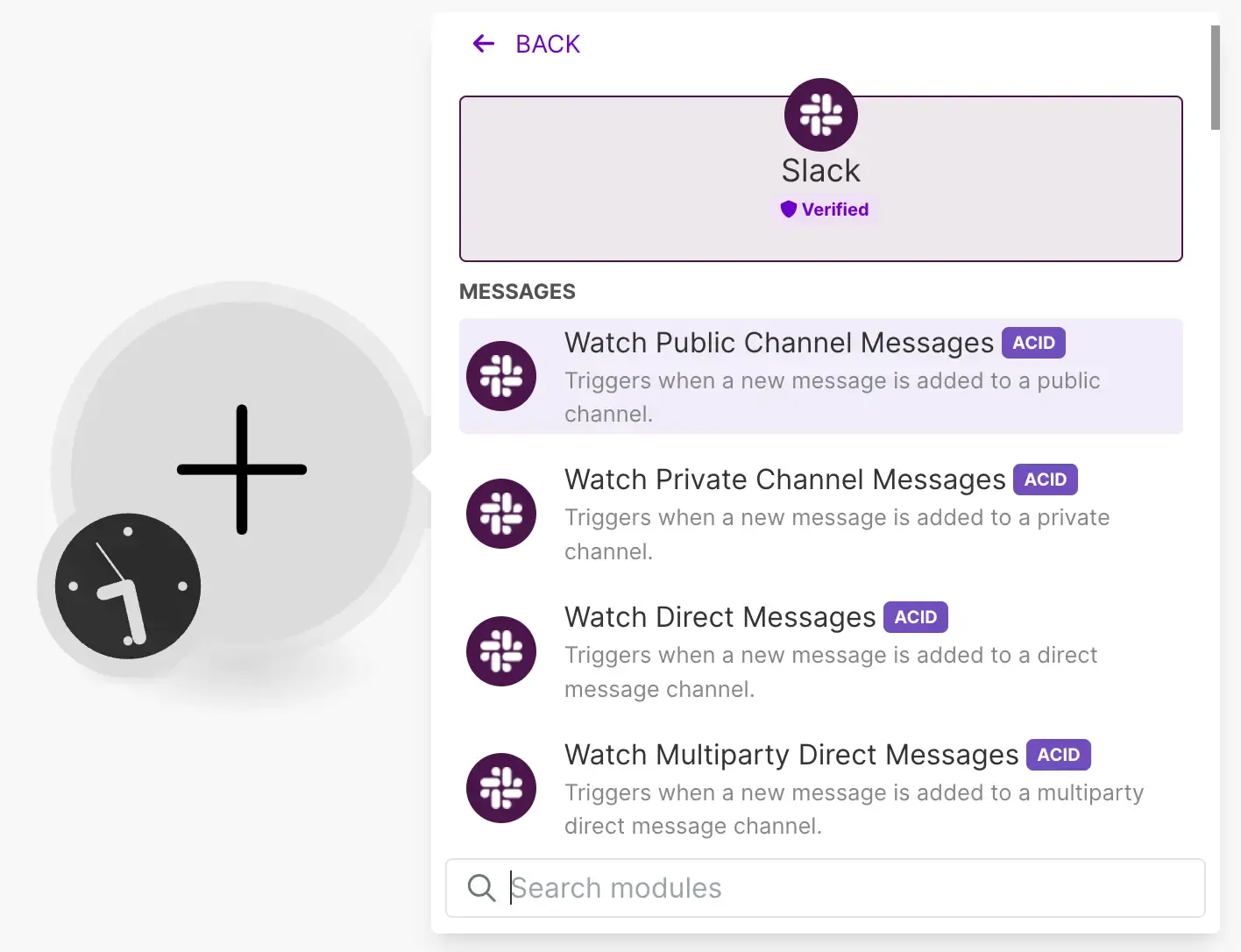 make.com slack triggers