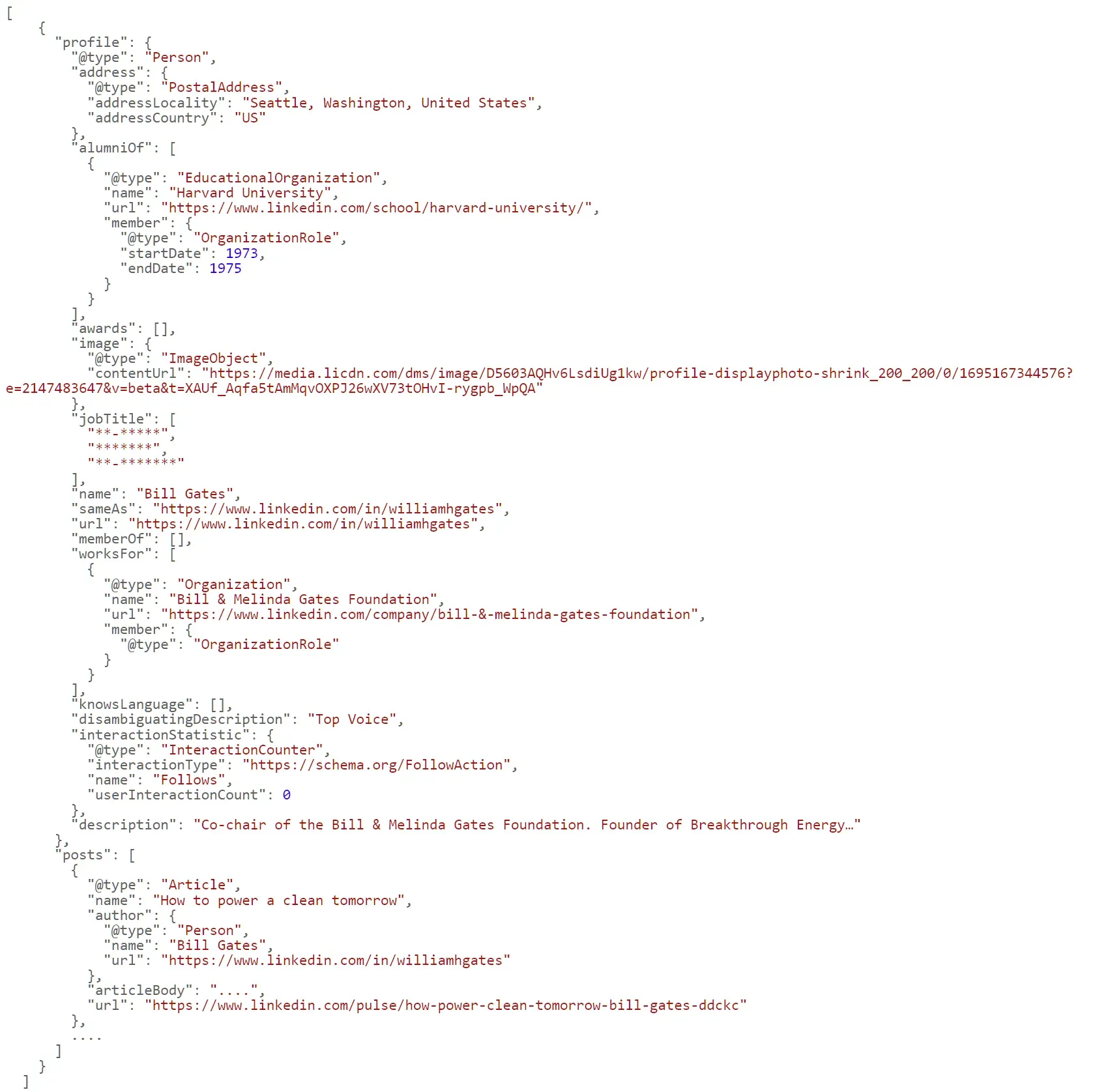 linkedin profile scraper